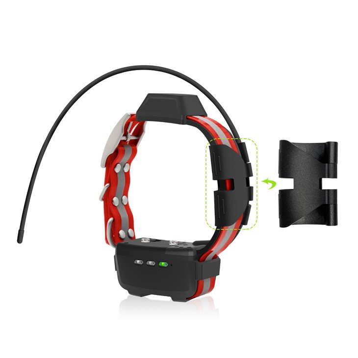 Antenneholder for TR-hundehalsbånd